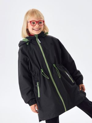 Плащ на флисовой подкладке SP216002BLACK