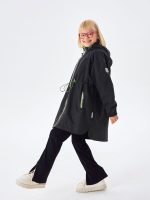 Плащ на флисовой подкладке <span class="product-sku">SP216002BLACK</span> — изображение 2