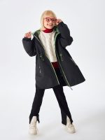 Плащ на флисовой подкладке <span class="product-sku">SP216002BLACK</span> — изображение 5