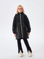 Плащ на флисовой подкладке <span class="product-sku">SP216002BLACK</span> — изображение 6