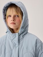 Пальто демисезонное <span class="product-sku">SP213301LIGHTBLUE</span> — изображение 3