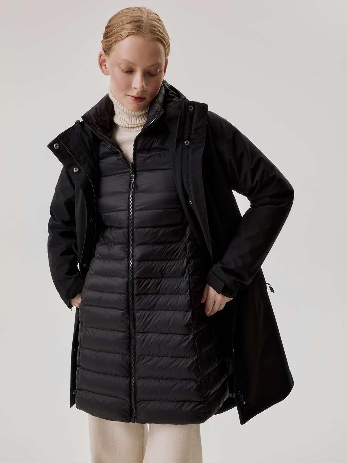 ar643010black_sayt_1 Демисезонное пальто-трансформер 3 в 1 — изображение 1